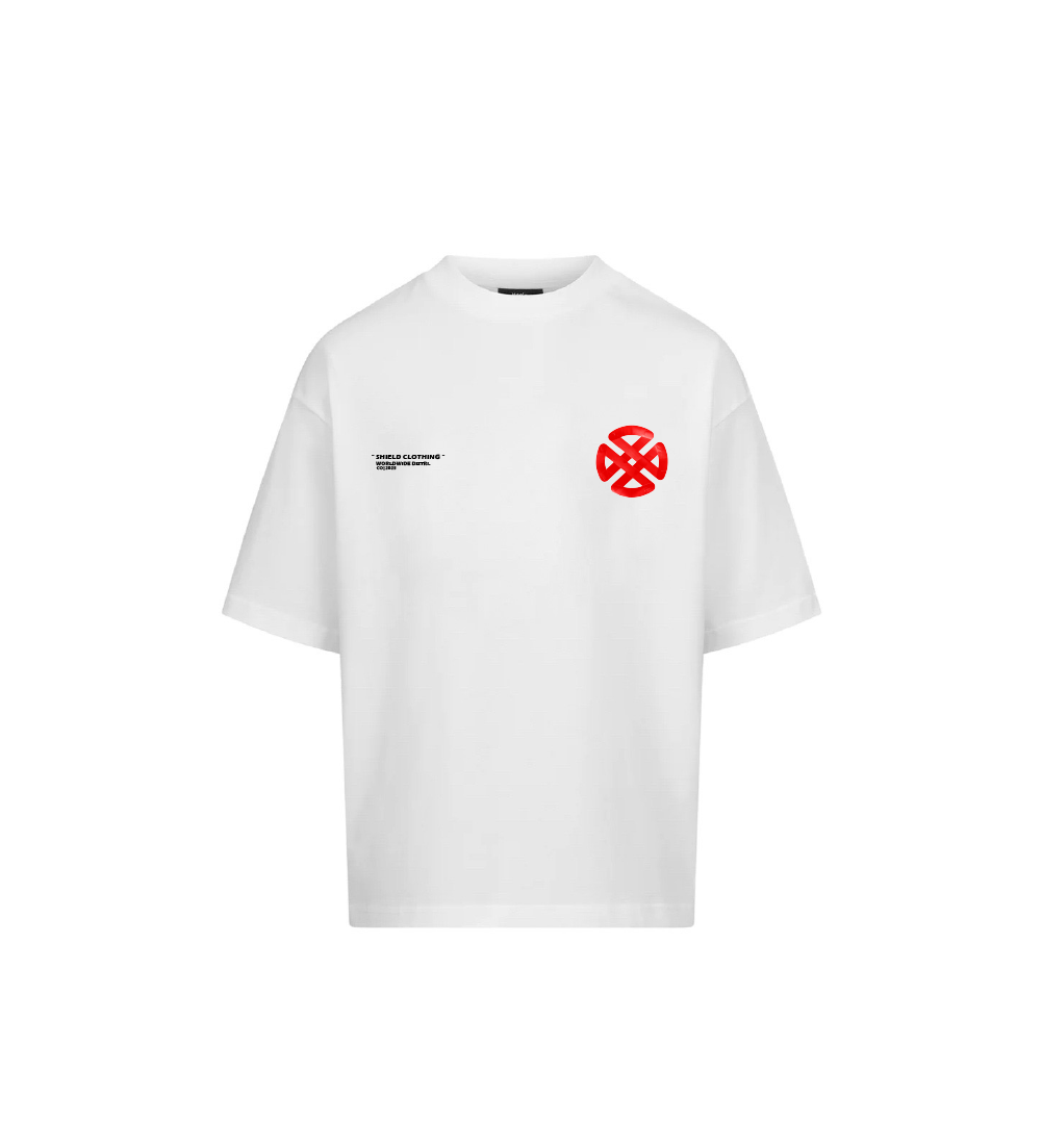 PAPER TAPE SHIELD TEE