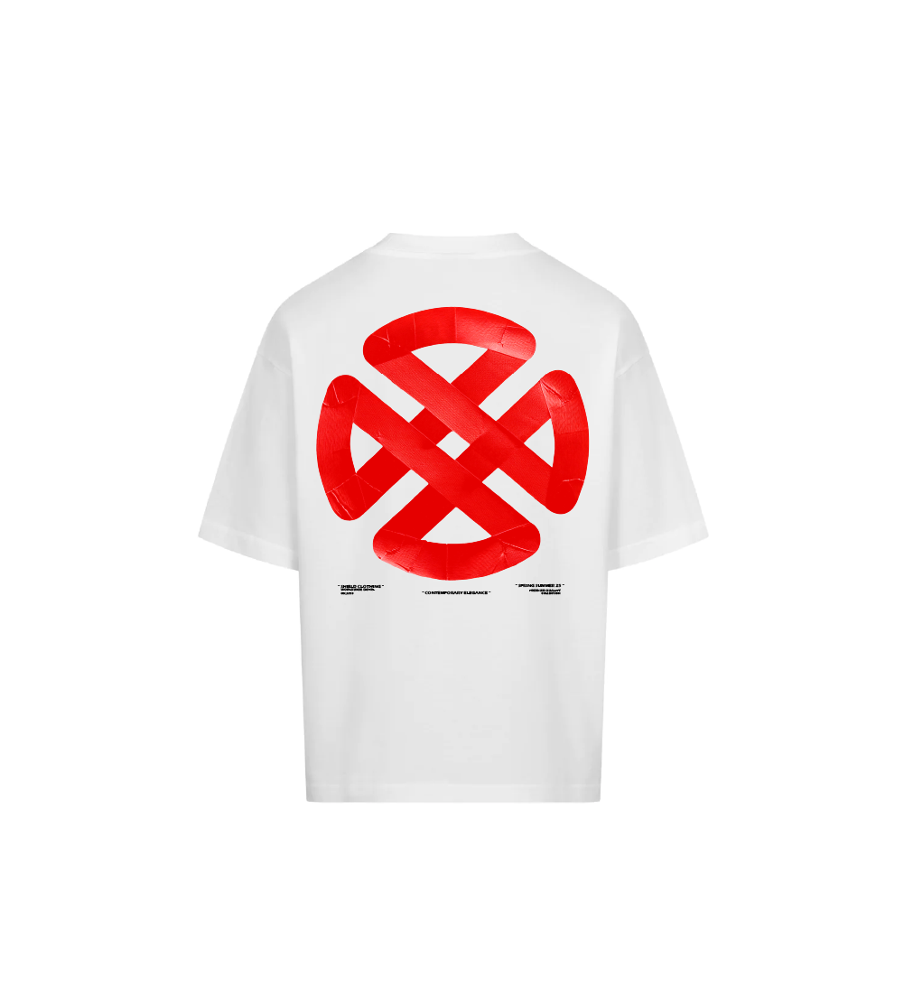 PAPER TAPE SHIELD TEE